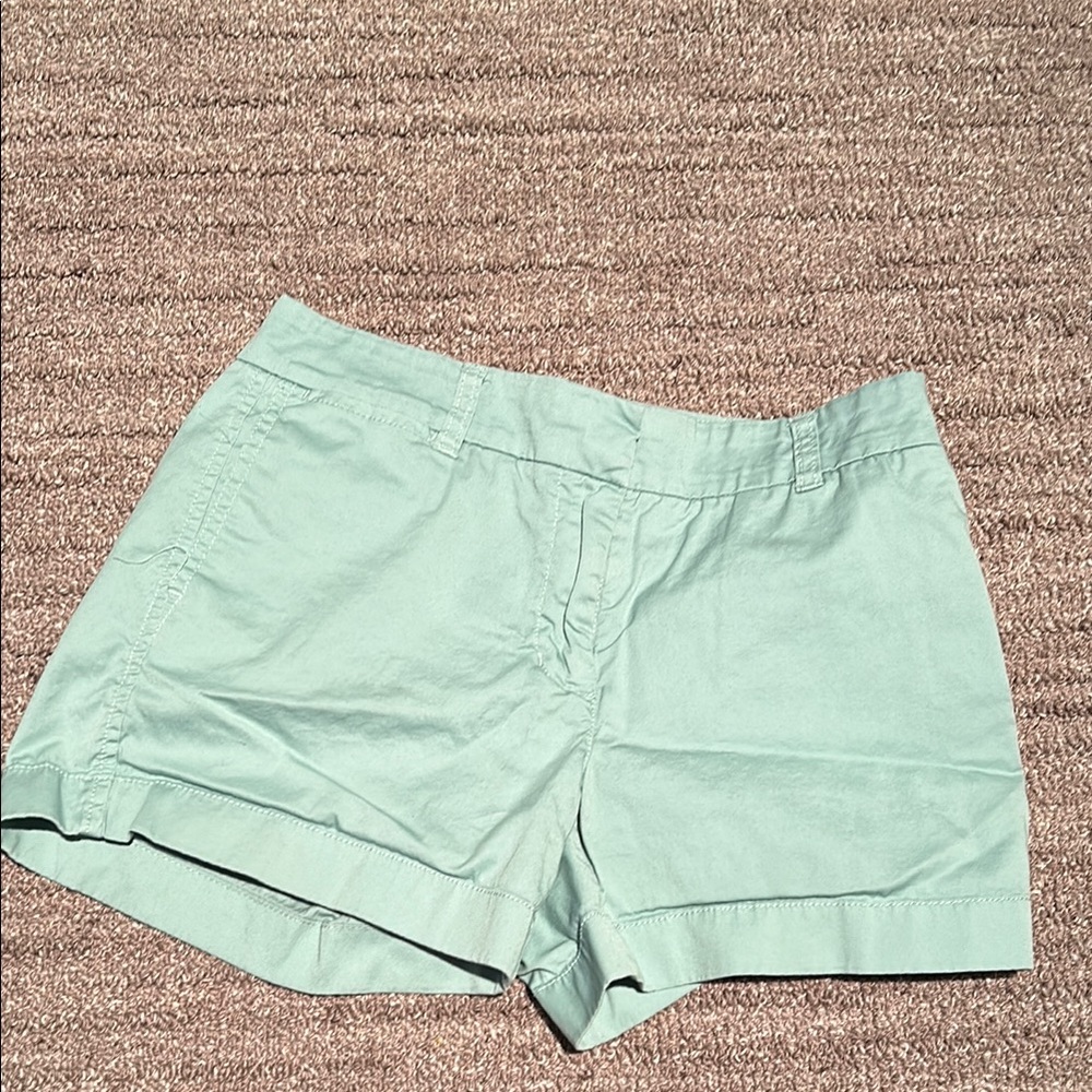 Women's j crew chino Green Shorts